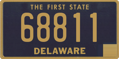 DE license plate 68811