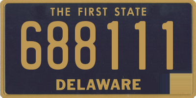 DE license plate 688111