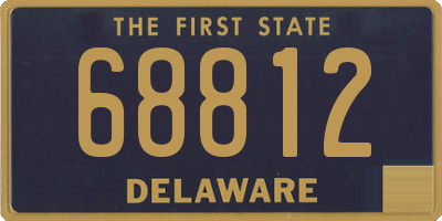 DE license plate 68812