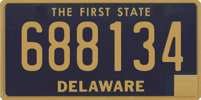 DE license plate 688134