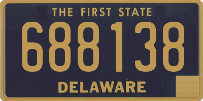 DE license plate 688138