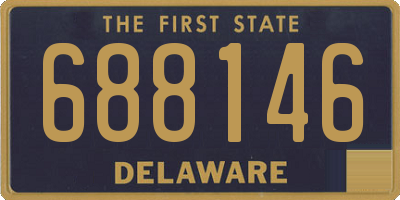 DE license plate 688146