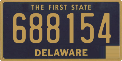 DE license plate 688154