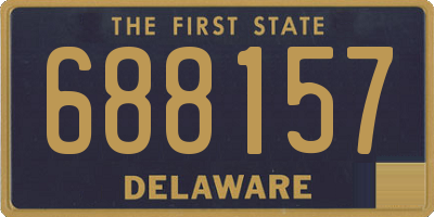 DE license plate 688157
