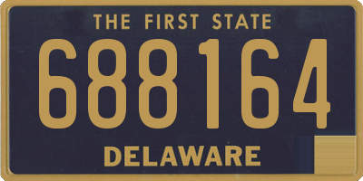DE license plate 688164