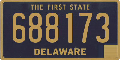 DE license plate 688173