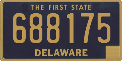 DE license plate 688175