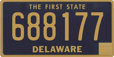 DE license plate 688177