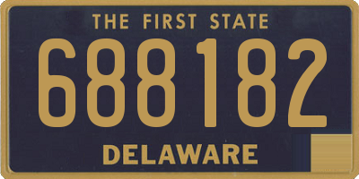 DE license plate 688182