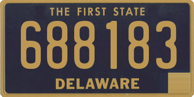 DE license plate 688183