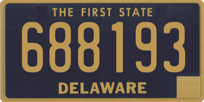 DE license plate 688193