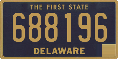 DE license plate 688196