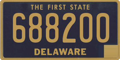 DE license plate 688200