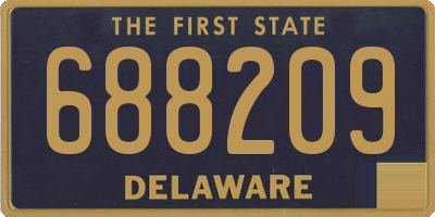 DE license plate 688209
