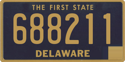 DE license plate 688211
