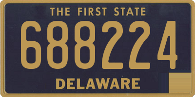 DE license plate 688224