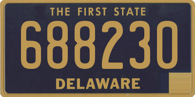 DE license plate 688230