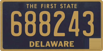 DE license plate 688243