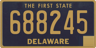DE license plate 688245