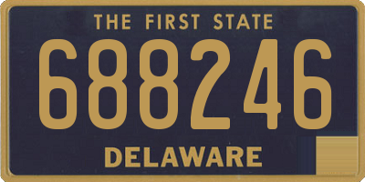 DE license plate 688246