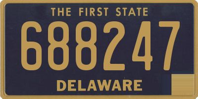 DE license plate 688247