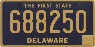 DE license plate 688250