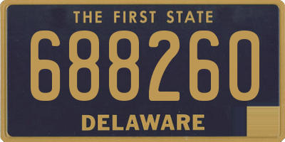 DE license plate 688260
