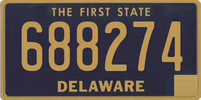 DE license plate 688274