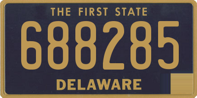 DE license plate 688285