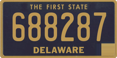 DE license plate 688287