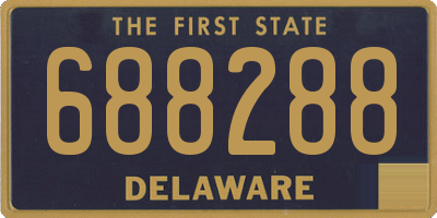 DE license plate 688288