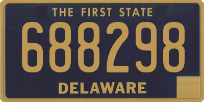DE license plate 688298