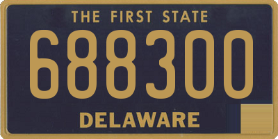 DE license plate 688300