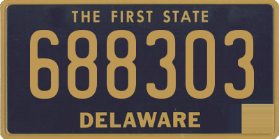 DE license plate 688303