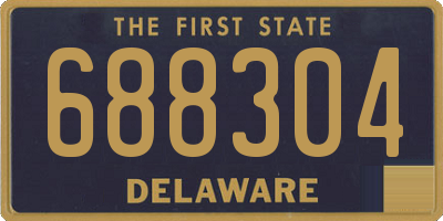 DE license plate 688304