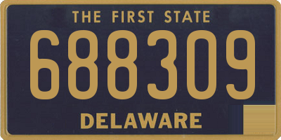 DE license plate 688309