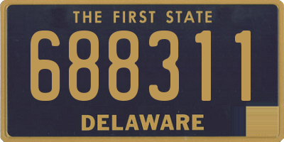 DE license plate 688311