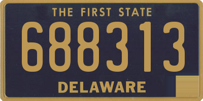 DE license plate 688313