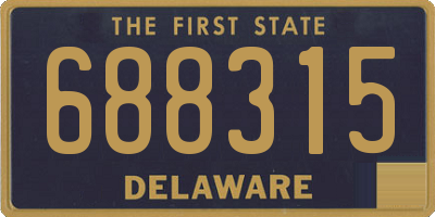 DE license plate 688315
