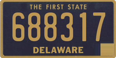 DE license plate 688317