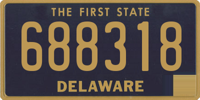 DE license plate 688318