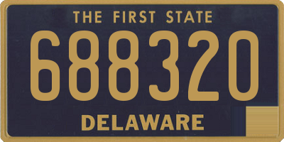 DE license plate 688320