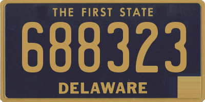 DE license plate 688323