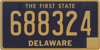 DE license plate 688324