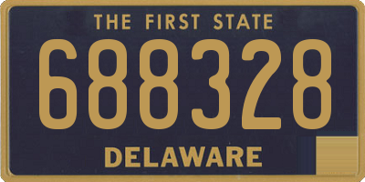 DE license plate 688328