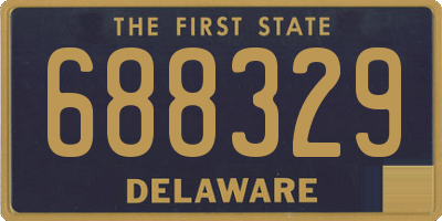 DE license plate 688329
