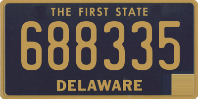 DE license plate 688335