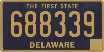 DE license plate 688339
