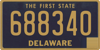 DE license plate 688340