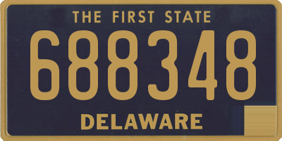 DE license plate 688348